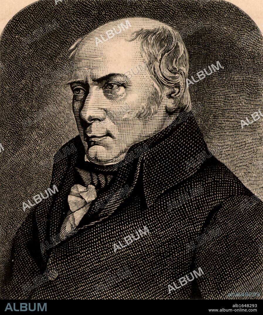 William Smith (1769-1839) English geologist founder of stratigraphical geology.  His insight into geological strata was gained while he was working as a canal surveyor. From "Life of Sir Roderick I. Murchison" by Archibald Geikie (London, 1875). Engraving (Photo by: Universal History Archive/UIG via Getty Images).