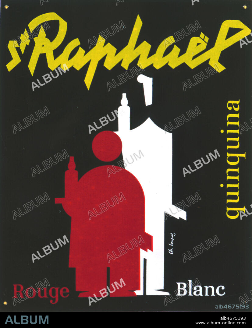 Affiche publicitaire pour la quinquina St Raphael illustree par LOUPOT (1892-1962)(ADAGP) vers 1930. Credit : Coll. Perrin/KHARBINE-TAPABOR.
