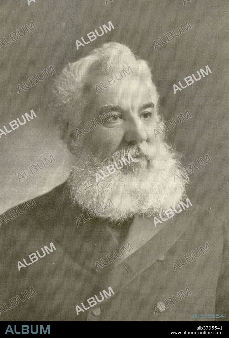 Alexander Graham Bell (March 3, 1847 - August 2, 1922) was a Scottish-American speech therapist and inventor of the telephone. Bell followed his father and grandfather into the speech therapy profession, but also studied sound waves and the mechanics of speech. By 1871, he had moved to the USA, becoming professor of vodal physiology in Boston. There he performed his experiments in converting sound waves into electrical impulses for transmission down wires. In 1876, he patented the telephone and founded what has become the AT&T company. In later years he made many improvements to the telephone, worked with Langley and Curtis on flying machines, and founded the journal "Science." He died of complications arising from diabetes in 1922 at the age of 75. His coffin was constructed of Beinn Bhreagh pine by his laboratory staff, lined with the same red silk fabric used in his tetrahedral kite experiments.
