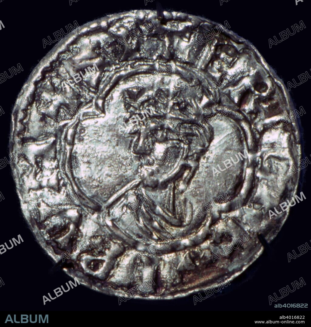 Quatrefoil silver penny of Sigtrygg Silkbeard (989/995-1036) from Dublin. Silkbeard was a Hiberno-Norse King of Dublin.