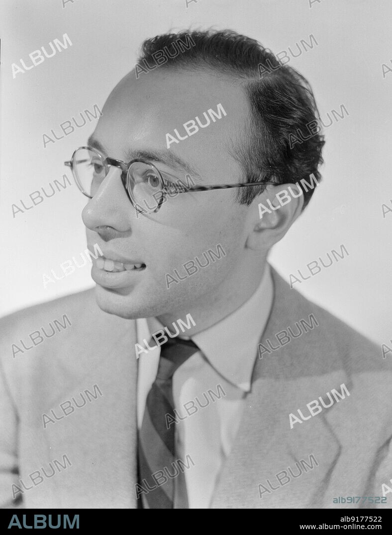 WILLIAM PAUL GOTTLIEB. Portrait of Ahmet M. Ertegun, William P. Gottlieb's home, Arlington, Va.(?), 1930.