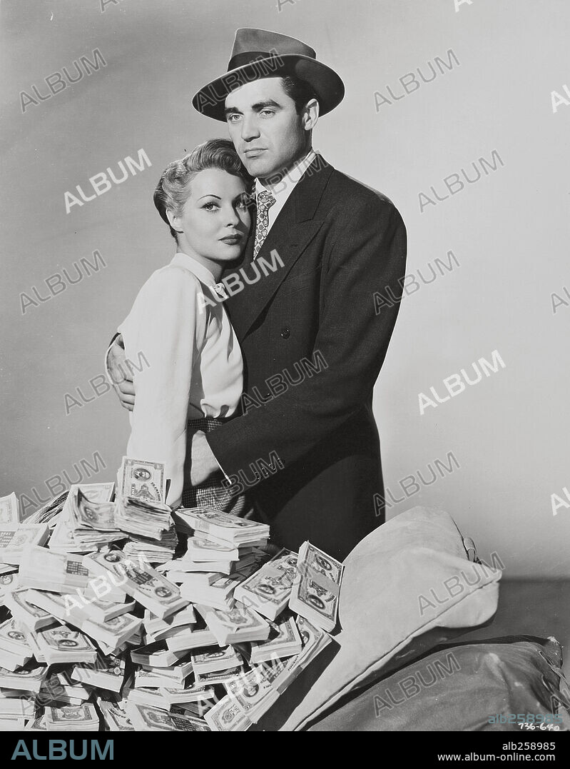 GABY ANDRE and STEVE COCHRAN in HIGHWAY 301, 1950. Copyright WARNER BROS.