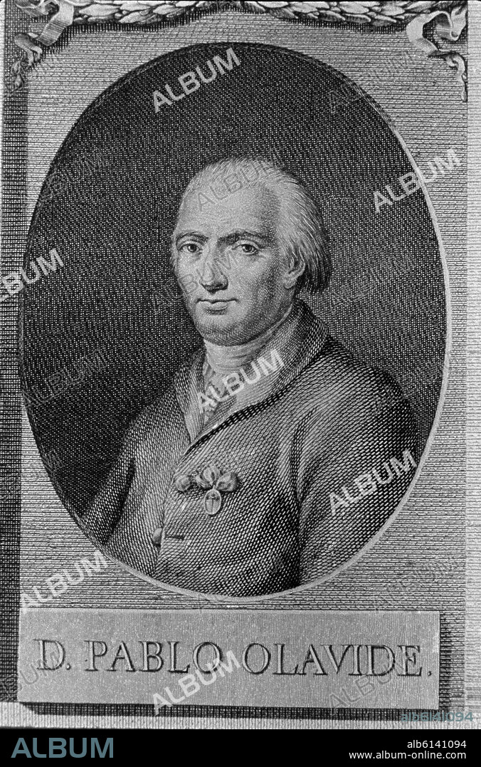 JUAN MORENO DE TEJADA. PABLO OLAVIDE (1725-1802) POLITICO ESPAÑOL NACIDO EN LIMA DEFENSOR DE LOS VALORES CRISTIANOS.