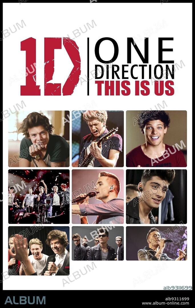 Poster of ONE DIRECTION: THIS IS US, 2013, directed by MORGAN SPURLOCK. Copyright FULWELL 73/SYCO ENTERTAINMENT/TRISTAR PICTURES/WARRIOR POETS.