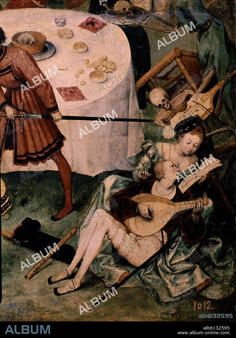 PIETER BRUEGHEL EL VIEJO (1525-1569). EL TRIUNFO DE LA MUERTE - DETALLE - HACIA 1562 - O/L - NP 1393 - RENACIMIENTO FLAMENCO - CONJUNTO 3347.