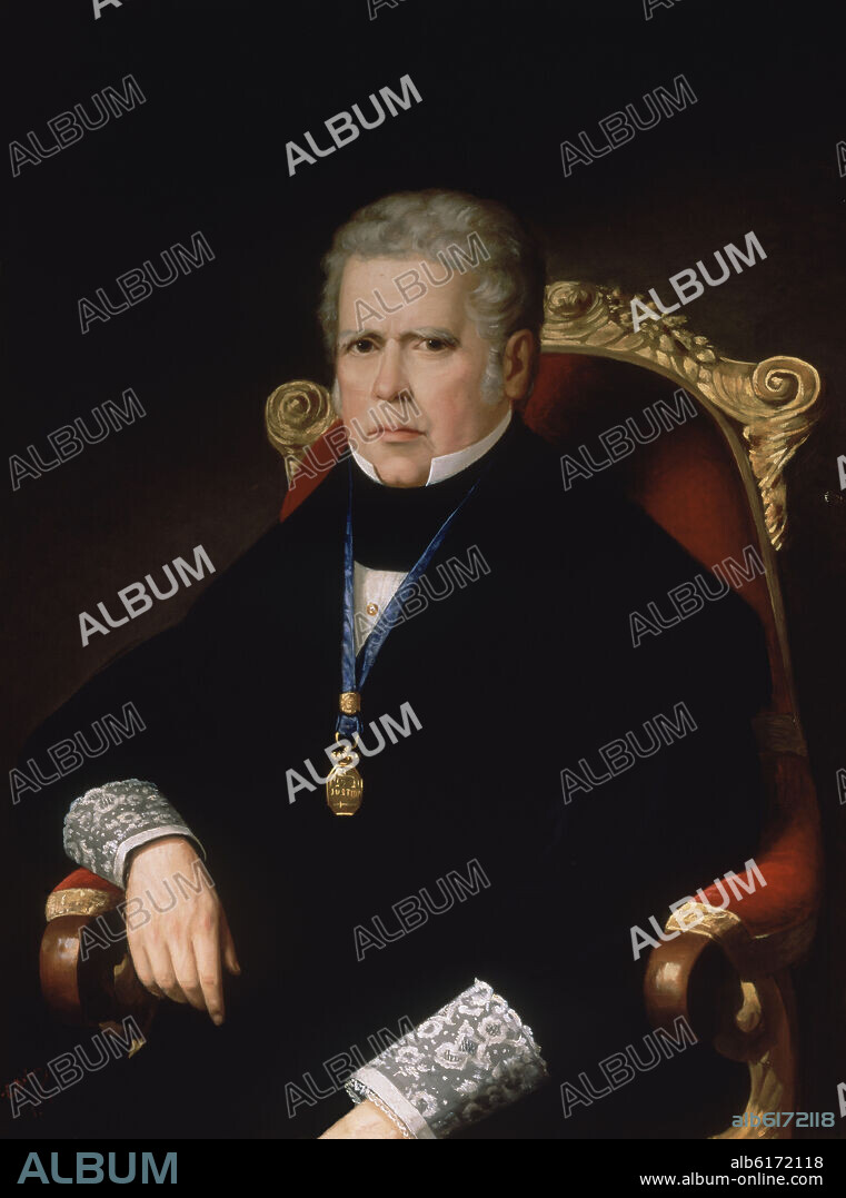 EDUARDO BALACA YOREJAS-CANSECO (1840-1914). ALVARO GOMEZ BECERRA (1771/1855) PRESIDENTE DEL SENADO DE 1842 A 1843 - SIGLO XIX.