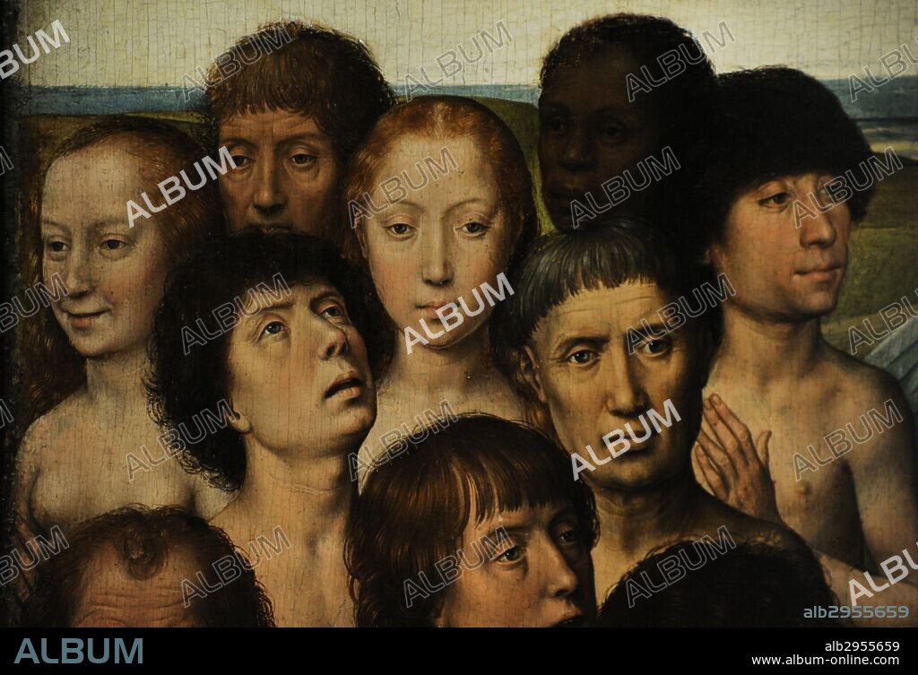 Hans Memling (1430-1494). German painter. The Last Judgment, 1467-1471. Triptych. Central panel. Damned. Detail. National Museum. Gdansk. Poland.