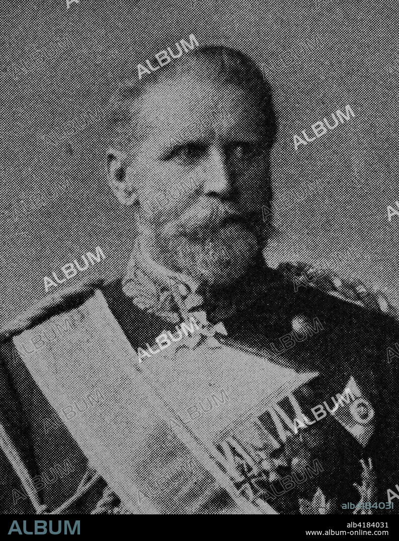 Ernst Wilhelm Eduard von Knorr, 8 March 1840 - 17 February 1920, was a German admiral of the Kaiserliche navy who helped establish the German colonial empire, picture from 1895, digital improved.