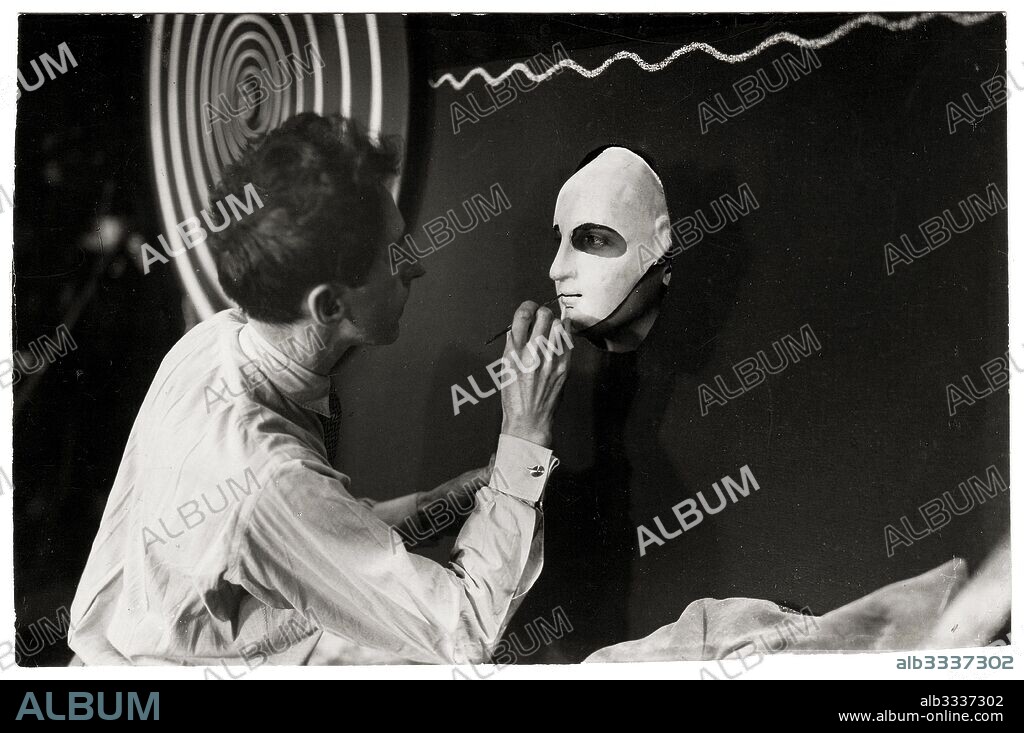 ANONYMOUS. Jean Cocteau on the set of his film The Blood of a Poet (Le Sang d'un Poète).