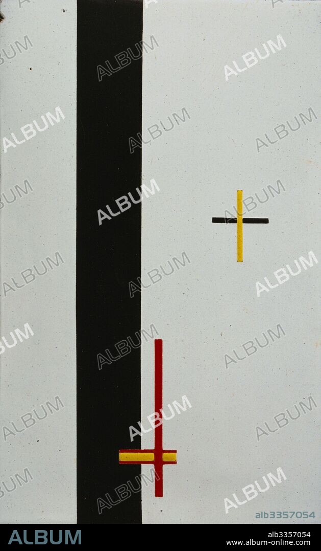 LÁSZLÓ MOHOLY-NAGY. Construction in Enamel. Telephone Picture EM 3 EM 3 (Telefonbild).