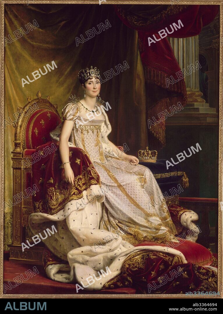 FRANÇOIS PASCAL SIMON. Joséphine de Beauharnais, the first wife of Napoléon Bonaparte (1763-1814) in Coronation costume.