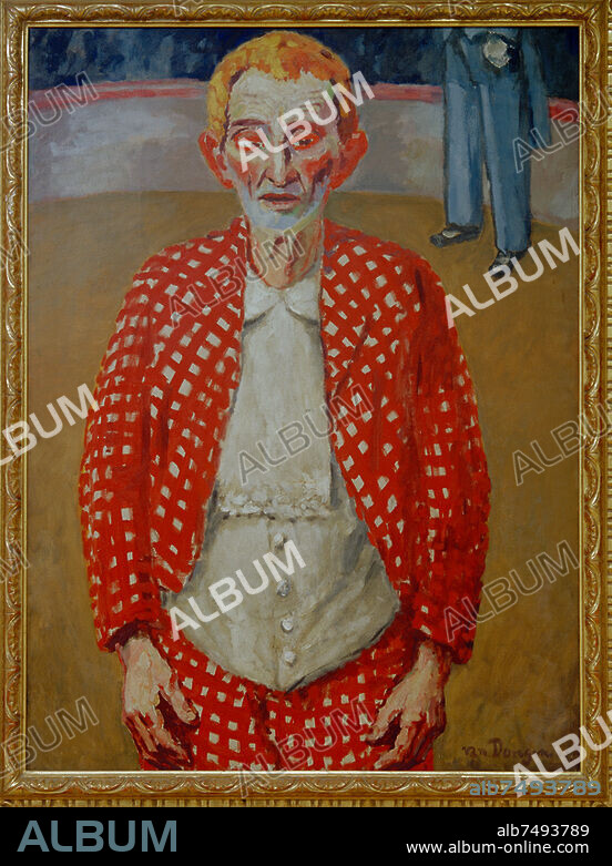 KEES VAN DONGEN. Dongen, Kees van 1877-1968. "Le vieux clown" (Der alte Clown), 1906. Öl auf Leinwand, 130 × 97 cm. Inv. Nr. 7262. Genf, Musée du Petit Palais.
