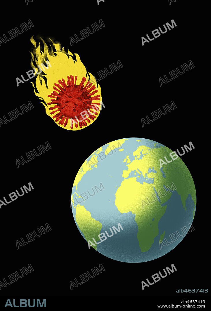 Coronavirus meteor heading for earth.