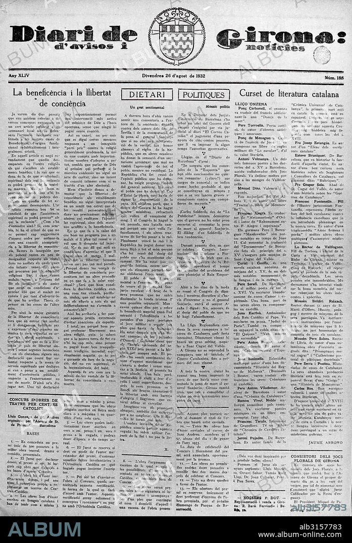 DIARI DE GIRONA. DIARIO DE AVISOS Y NOTICIAS.
