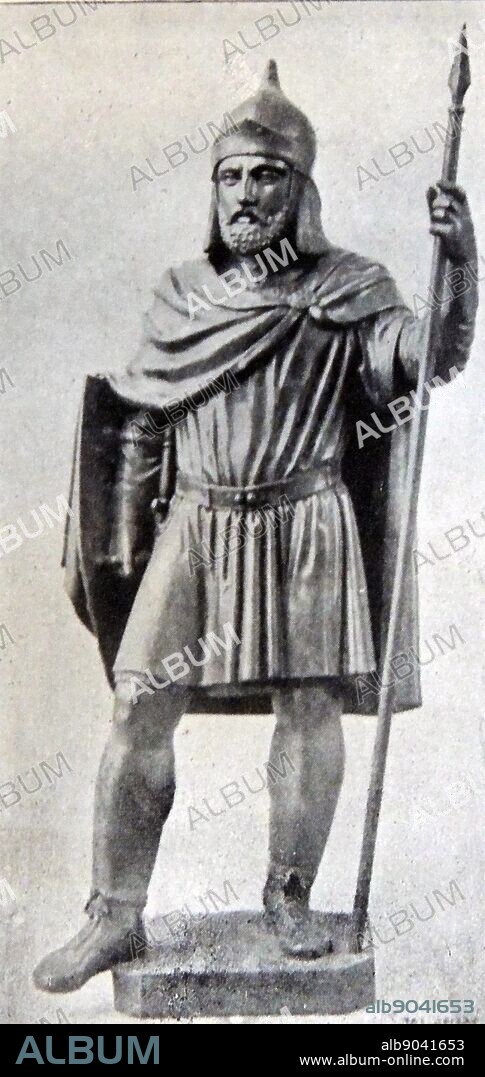 Olaf Tryggvason (960-1000) was King of Norway from 995-1000, and great-grandson of Harald Fairhair, first King of Norway.