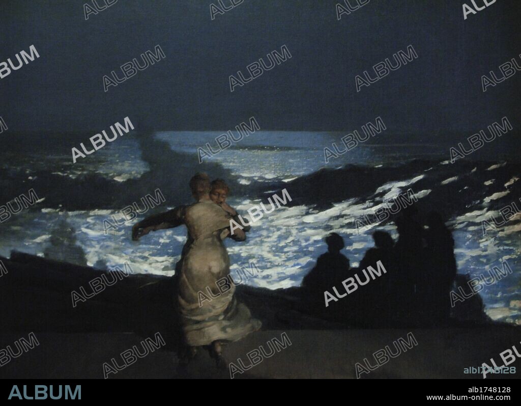 Winslow Homer (1836-1910). American ladscape painter. "Nuit d'Ete" (Summer Night), 1890. Oil on canvas. Universal exposition, Paris. 1900. Orsay Museum. France.