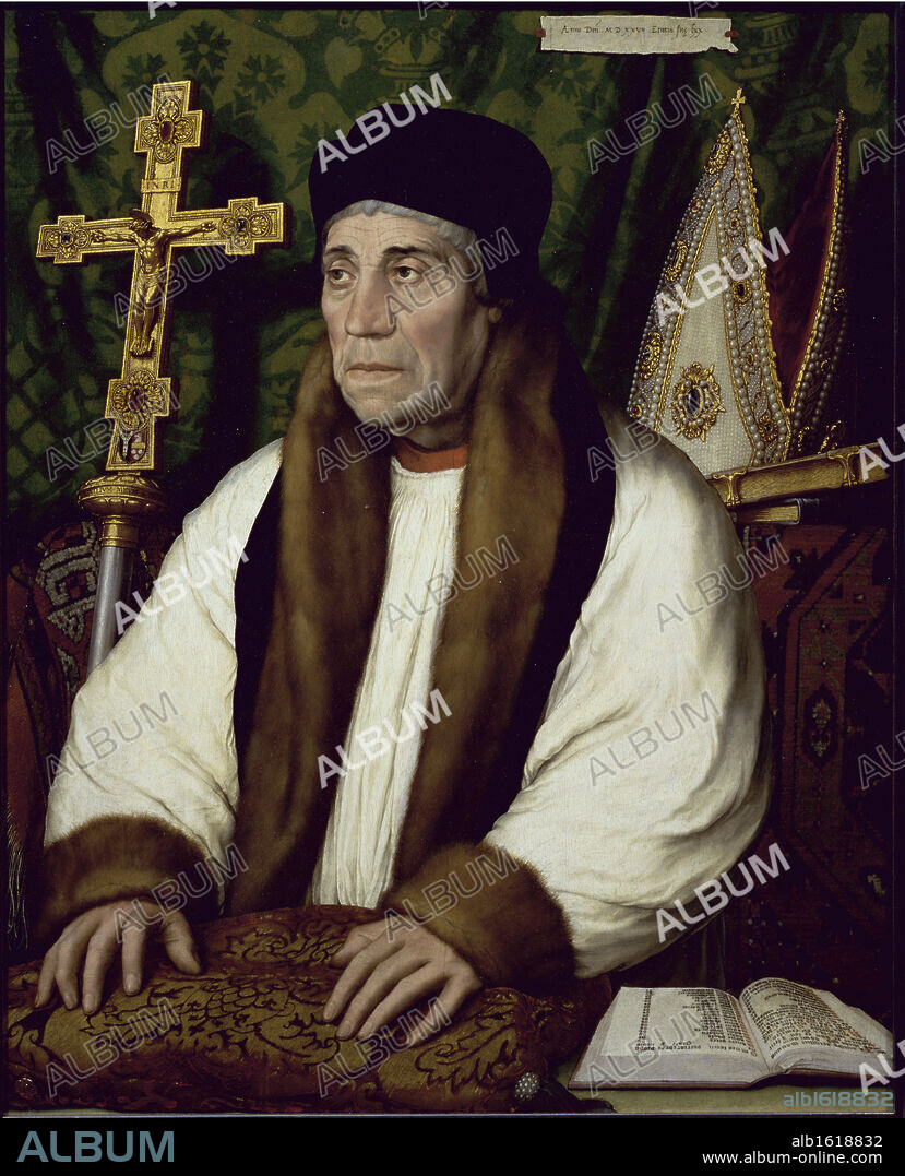 HANS HOLBEIN EL JOVEN. William Warham (Archbishop of Canterbury)   1527   Hans Holbein, the younger (ca. 1497-1543/German)   Musee du Louvre, Paris.