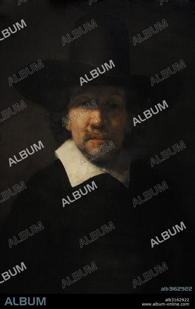 Jeremías de Dekker (1609/1610-1666). Poeta neerlandés. Retrato por Rembrandt (Rembrandt Harmensz van Rijn o Rhijn) (1606-1669), 1666. Museo del Hermitage (The State Hermitage Museum). San Petersburgo. Rusia.