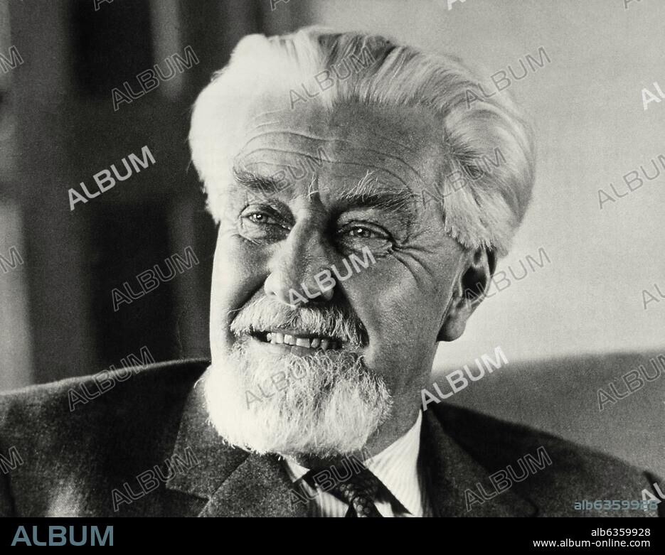 Lorenz, Konrad Verhaltensforscher, Wien 7.11.1903 - Altenberg 27.3.1989. Porträtaufnahme, 1973.