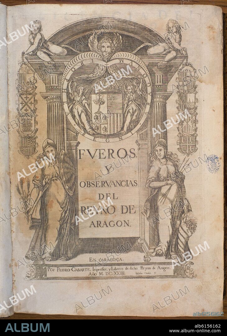 COBARTE PEDRO. FUEROS Y OBSERVANCIAS REY DE ARAGON 1624.