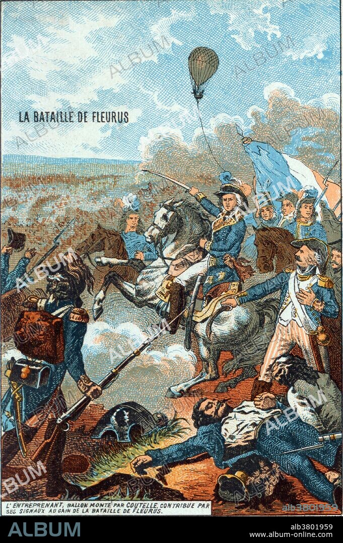 The Battle of Fleurus, on June 26, 1794, was a major engagement between the army of the First French Republic under General Jean-Baptiste Jourdan and the Coalition Army (Great Britain, Hanover, Dutch Republic, and Habsburg Monarchy) commanded by Prince Josias of Coburg in the most decisive battle of the Flanders Campaign in the Low Countries during the French Revolutionary Wars. he Allied defeat led to the permanent loss of the Austrian Netherlands and to the destruction of the Dutch Republic. The battle marked a turning point for the French army which afterwards remained ascendant throughout the rest of the War of the First Coalition. The French use of the reconnaissance balloon l'Entreprenant marked the first military use of an aircraft that had influence on the outcome of the battle.