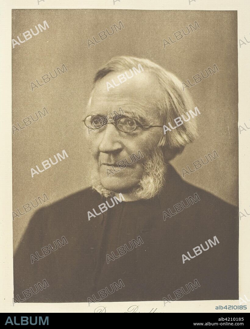 The Very Reverend Dean Bradley. Henry Herschel Hay Cameron; English, 1852-1911. Date: 1888-1898. Dimensions: 22.8 × 17.6 cm (image); 45.3 × 37.2 cm (album page). Photogravure, plate 22 from the album "Lord Tennyson and his Friends" (1893), edition 138/140. Origin: England.