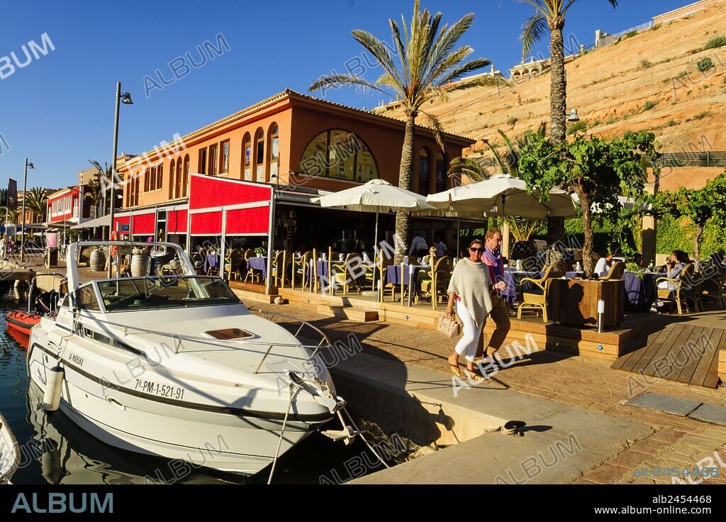restaurante marisqueria El Faro del Toro, Port Adriano, Calvia, mallorca, islas baleares, Spain, europa.