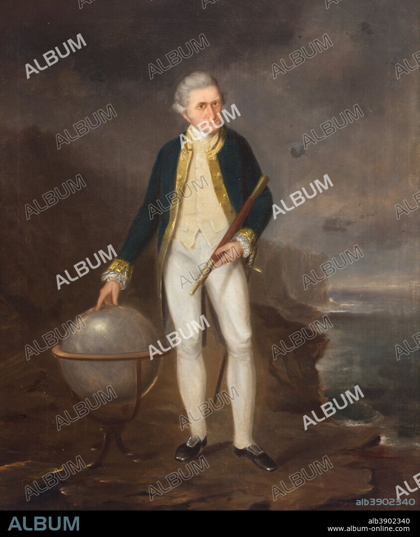 JOSEPH BACKLER. Captain Cook on the coast of New South Wales. Date/Period: 1860. Painting. Oil on canvas mounted on board. Height: 76.30 mm (3 in); Width: 63.50 mm (2.50 in).