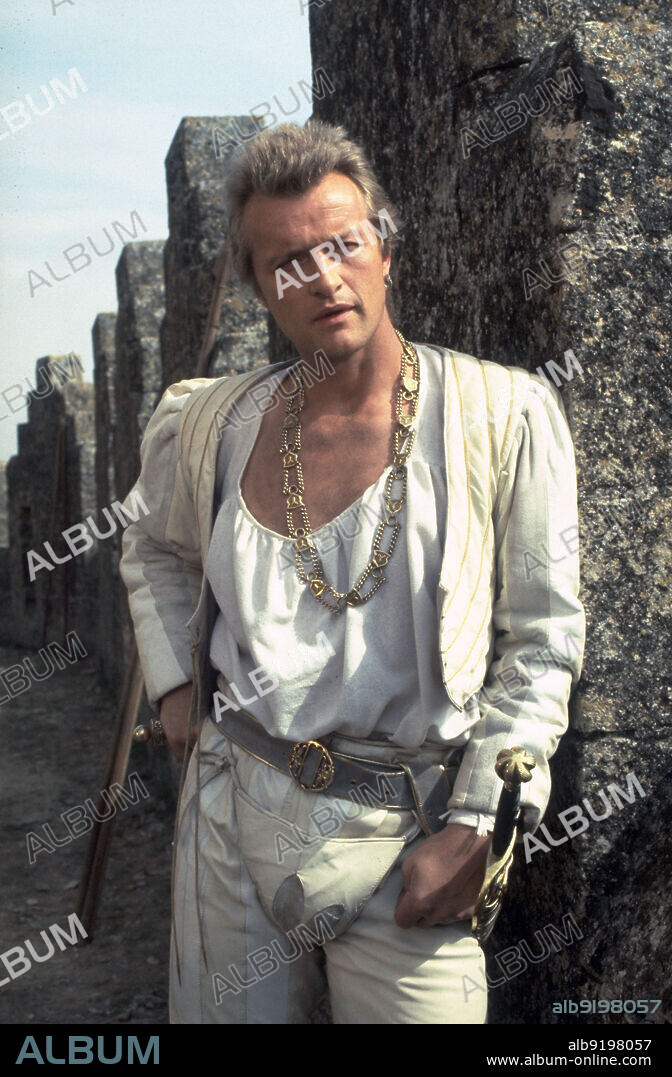 RUTGER HAUER en LOS SEÑORES DEL ACERO, 1985 (FLESH+BLOOD), dirigida por PAUL VERHOEVEN. Copyright ORION PICTURES.