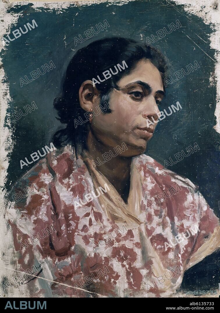 JOSE MARIA RODRIGUEZ ACOSTA. GITANA - SIGLO XIX/XX.