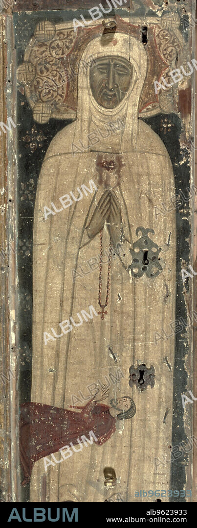 Santa Maria de Cervelló (1230 - 1290), religious mercedaria also called  'Maria del Socorro', the Painting became King Pere the ceremonious.
