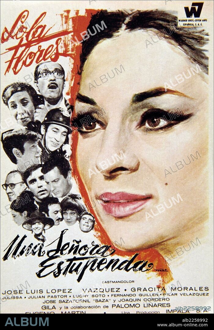 PELICULA : UNA SEÑORA ESTUPENDA , 1967. DIRECTOR , EUGENIO MARTIN. ACTORES , LOLA FLORES. FLORES, LOLA. ACTRIZ Y CANTANTE ESPAÑOLA. JEREZ DE LA FRONTERA 1925-1995.