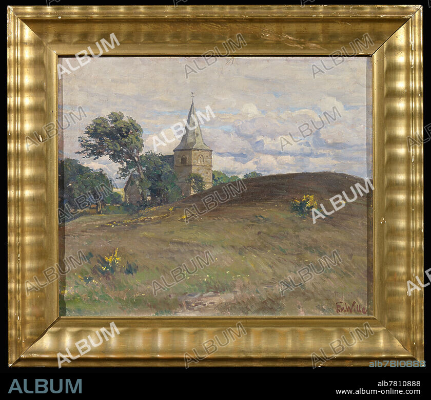 Wille, Fritz von(<br />1860 Weimar - 1941 Düsseldorf) <br /><br />Eifellandschaft mit der Kapelle von Dottel. Öl auf Leinwand. 51 x 61cm. Signiert unten rechts: F. v. Wille. Rahmen. <br /><br />Rückseitig auf Leinwand: Dottel 27.6.7.<br />.