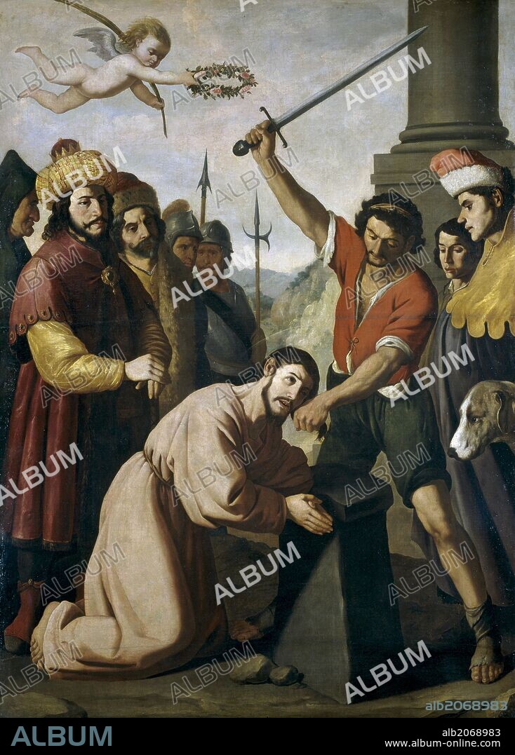 FRANCISCO DE ZURBARAN. Francisco de Zurbarán / 'Martirio de Santiago', Hacia 1640, Escuela Española, Óleo sobre Lienzo, 252 cm x 186 cm, P07421.
