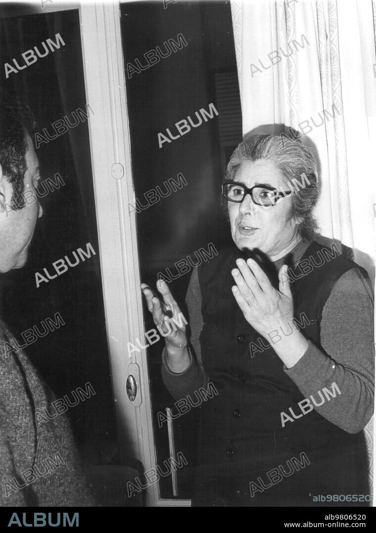March 17, 1972. Josefina Manresa, widow of Miguel Hernández, Interviewed by Tico Medina for Abc on the occasion of the 30th anniversary of the Poet's death.
