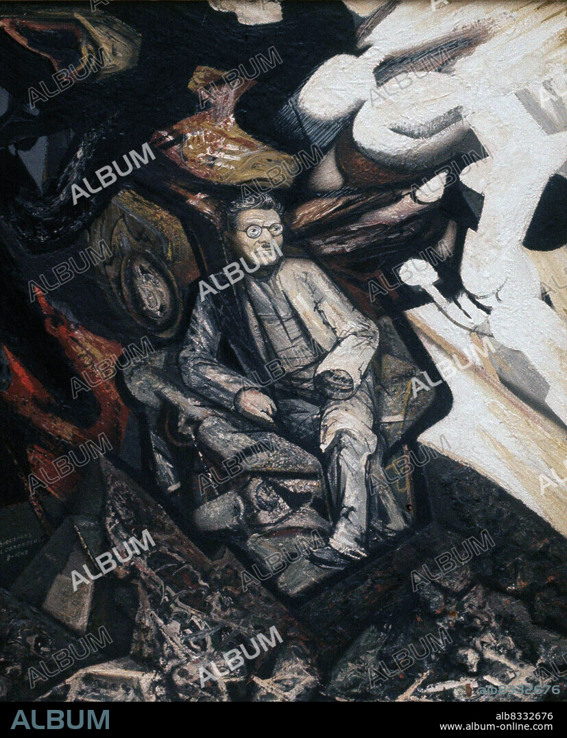 OROZCO , JOSE CLEMENTE. PINTOR MEXICANO . 1885 - 1949. RETRATO POR DAVID ALFARO SIQUEIROS. ATENCION: AUTOR CONTEMPORANEO SUJETO A COPYRIGHT ©. EL CLIENTE FINAL ES RESPONSABLE DE LA GESTION DE LOS DERECHOS DE AUTOR CON LAS SOCIEDADES EXISTENTES DE GESTION DE DERECHOS O DIRECTAMENTE CON LOS ORGANISMOS TITULARES DE LOS MISMOS.