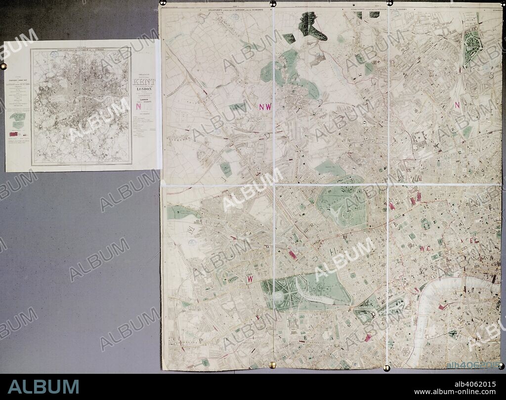 Map of London. Stanford's Library Map of London and its suburbs. London : E. Stanford, 1886. Stanford's Library Map of London and its suburbs.  Image taken from Stanford's Library Map of London and its suburbs. Scale, 6 inches to 1 Eng. statute mile, or 1 : 10,560.  Originally published/produced in London : E. Stanford, 1886. . Source: Maps.3480.(260), sheet 1. Language: English.