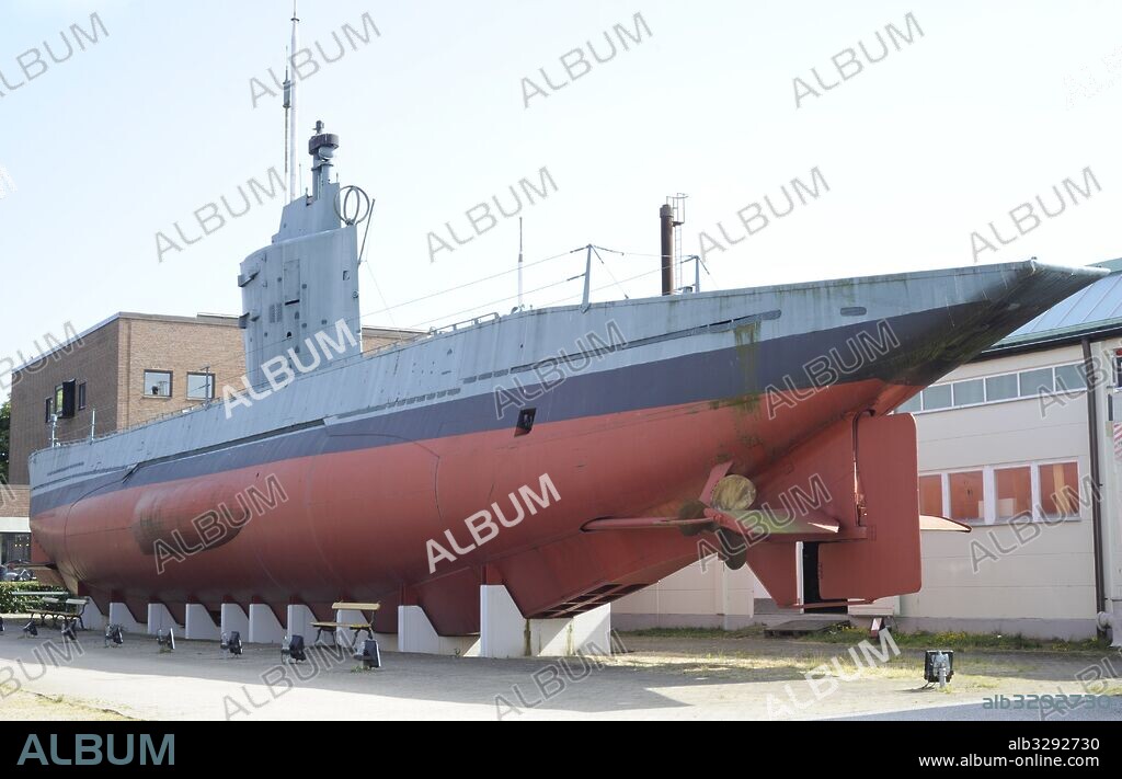German submarine U-3. WWII. Kriegsmarine. Maritime and Science Museum. Malmo. Sweden.