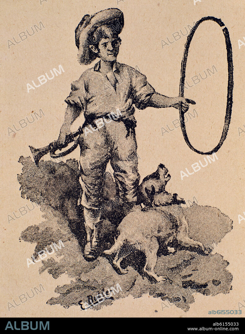 ALFONSO PEREZ NIEVA (1859-1931). ILUSTRACION DE LOS GURRIATOS.
