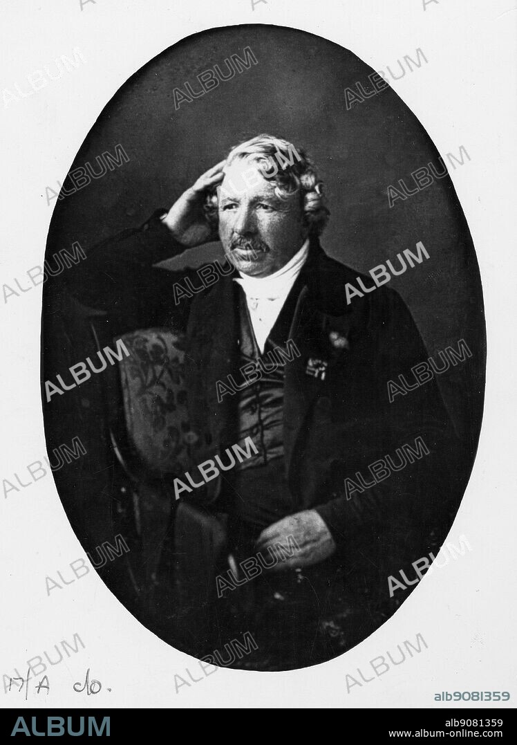 Louis Jacques Mande Daguerre, the French theatrical painter who invented the daguerreotype process.