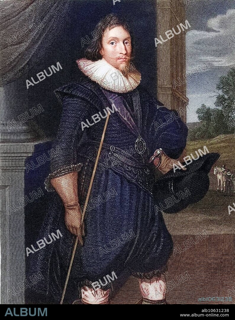James Hamilton 2nd Marquess of Hamilton, 1589-1624, From the book Lodges British Portraits, published 1823, Historic, digitally restored reproduction from a 19th century original, Record date not stated.