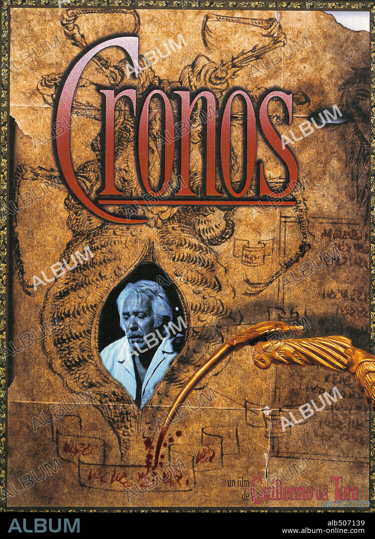 Poster de CRONOS, 1993, dirigida por GUILLERMO DEL TORO. Copyright PRIME FILMS.