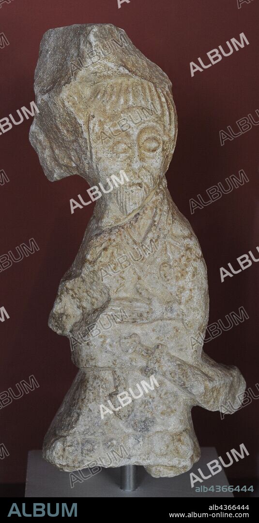 Figure of a Croatian dignitary, 11th century. Museum of Croatian Archaeological Monuments, Split, Croatia.
