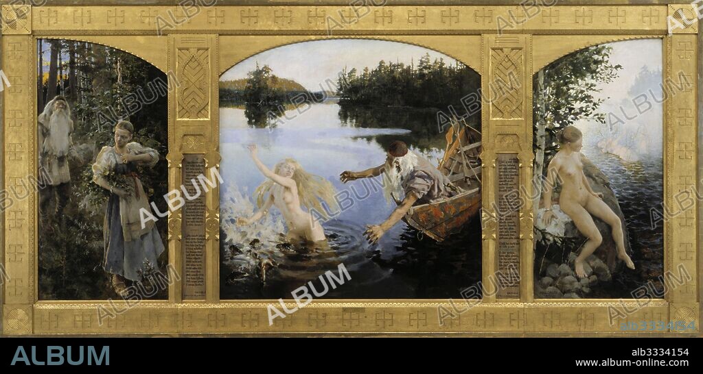 AKSELI GALLEN-KALLELA. The Aino Triptych.