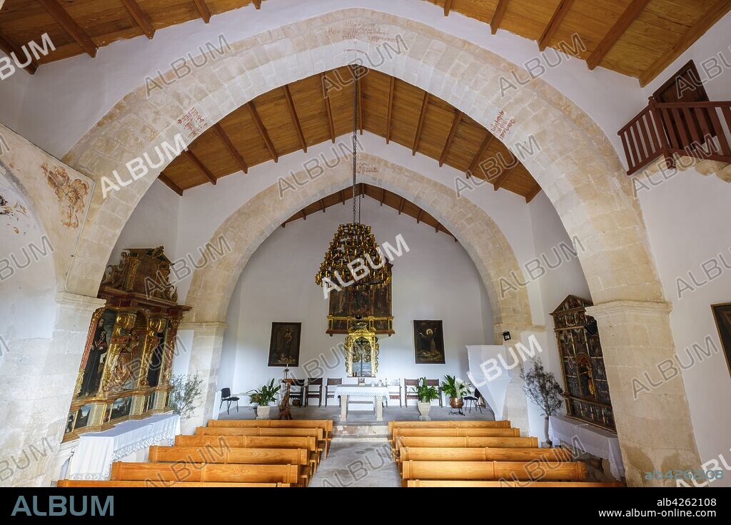 iglesia de Sant Miquel, siglo XIII , Pla de Tel, Campanet , Mallorca, balearic islands, Spain.