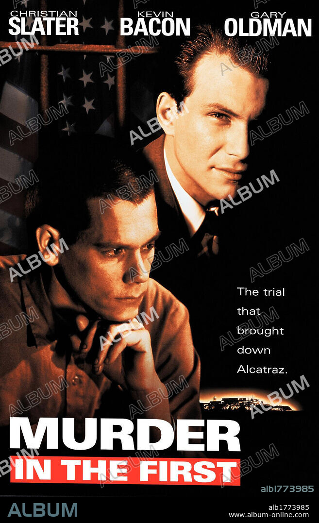Poster of MURDER IN THE FIRST, 1995, directed by MARC ROCCO. Copyright WARNER BROS.