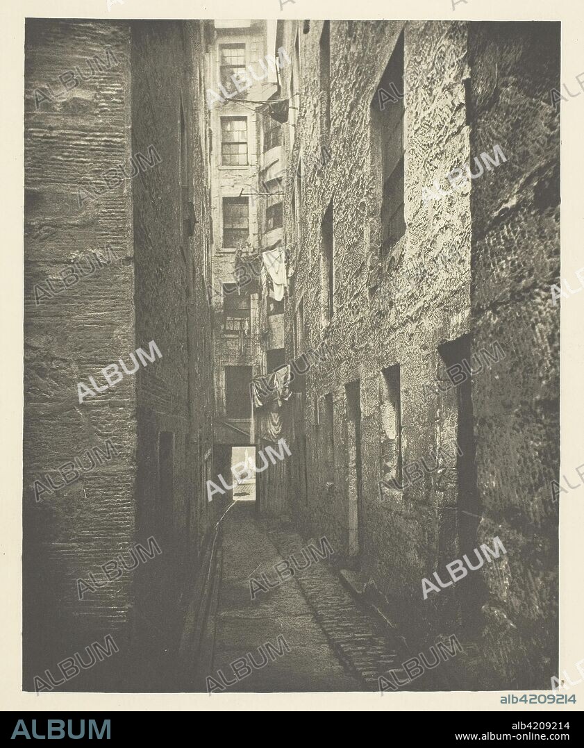 Close No. 148 High Street. Thomas Annan; Scottish, 1829-1887. Date: 1868. Dimensions: 21.8 x 17.4 cm (image); 37.8 x 27.5 cm (paper). Photogravure, plate 5 from the book "The Old Closes & Streets of Glasgow" (1900). Origin: Scotland.