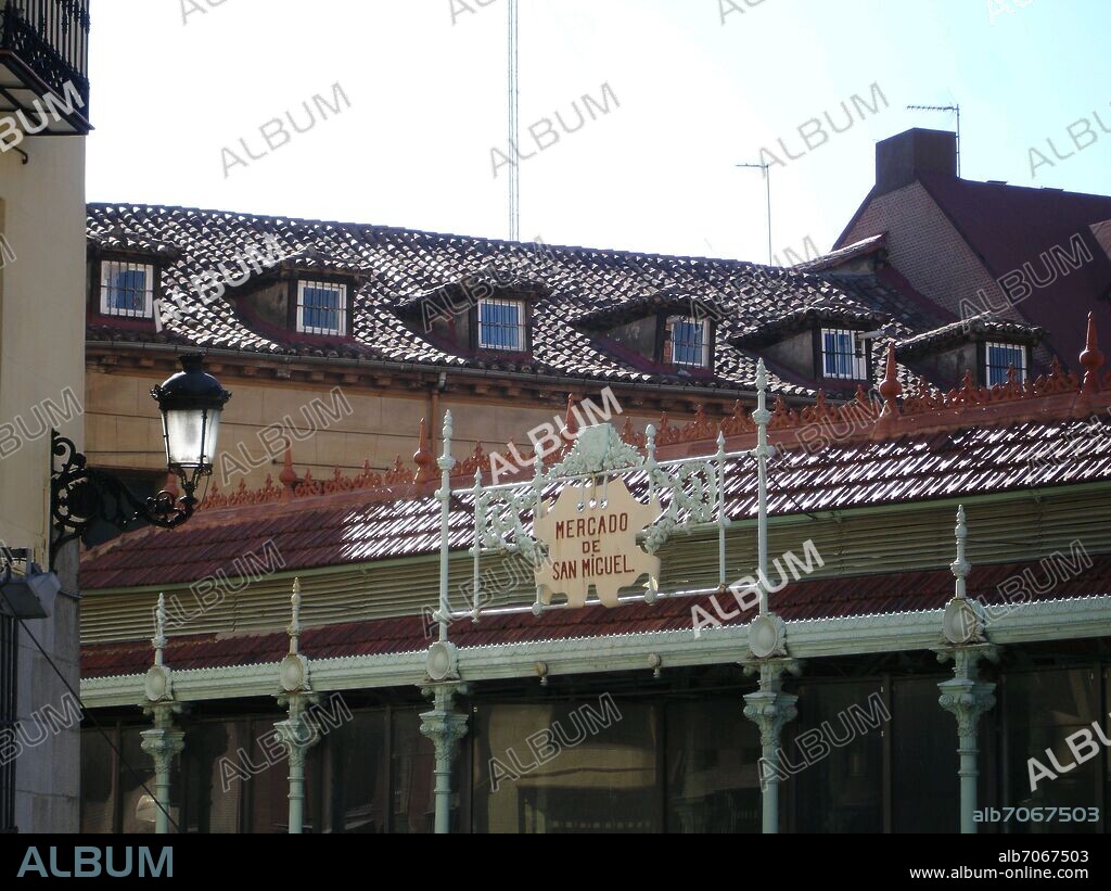 ALFONSO DUBE Y DIEZ (18??-19??). MERCADO DE SAN MIGUEL CONSTRUIDO ENTRE 1913 Y 1916.