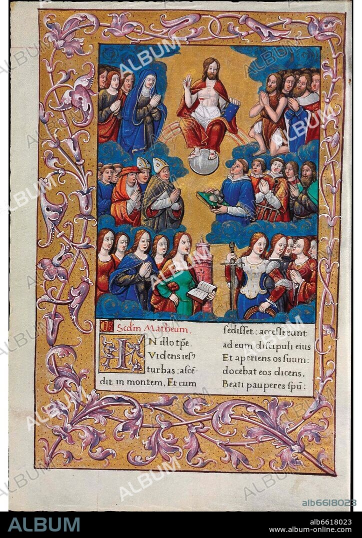 EVANGELIARIO DE PARIS PARA USO DE CARLOS DUQUE DE ANGULEMA - FECHADO ENTRE 1501 Y 1600 - PERGAMINO.