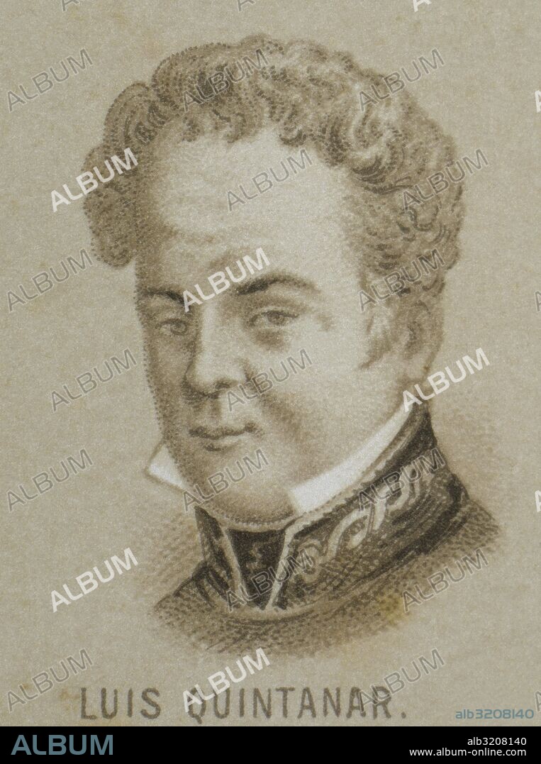 Luis Quintanar (José Luis de Quintanar y Soto Ruíz) (San Juana del Río, Querétaro, 1772-Ciudad de México, 1837). Militar realista y político mexicano. "Atlas Pintoresco e Histórico de los Estados Unidos de México" (1885) .